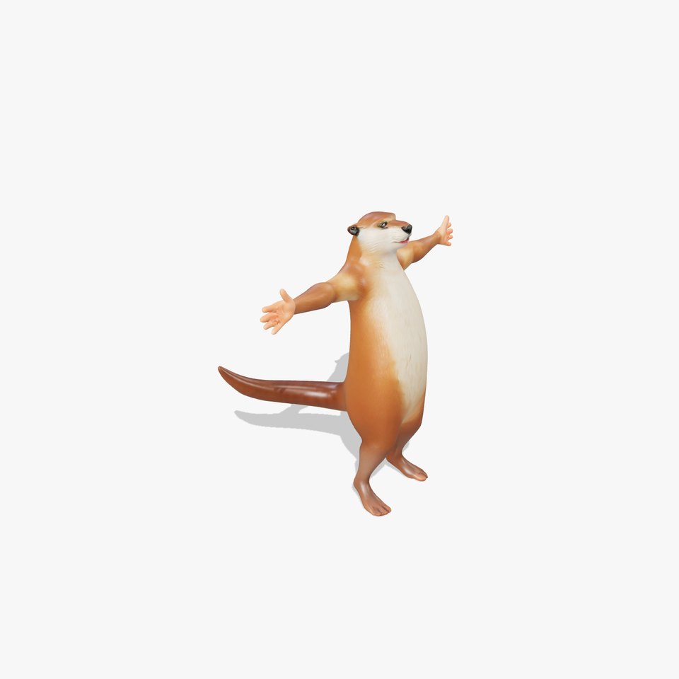 Charming Otter Character model pack